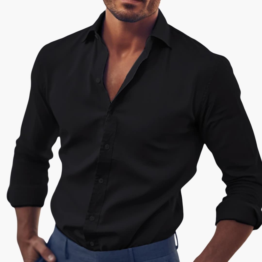 Men Shirt | Classic Cut with Full Button Front Closure