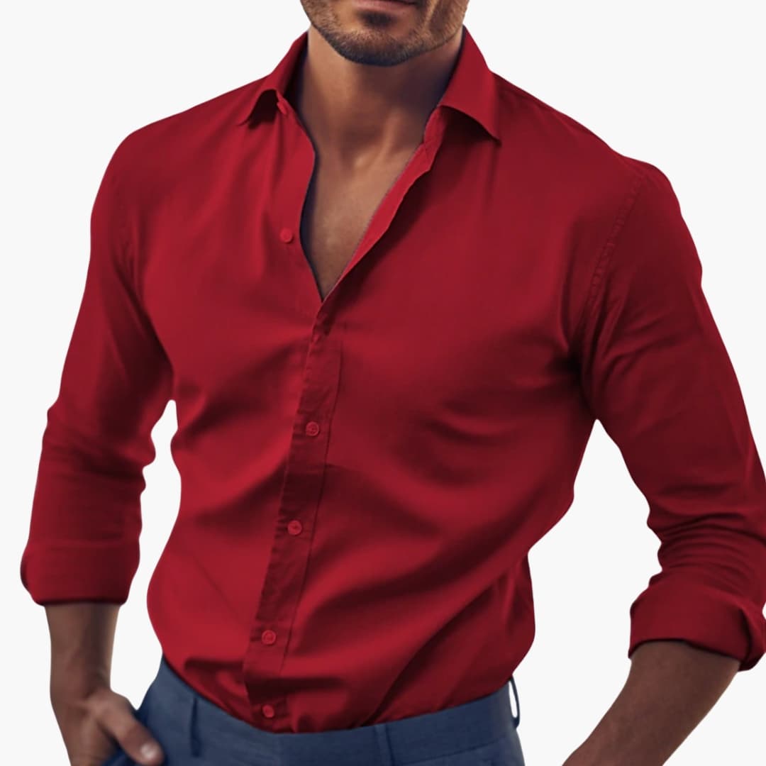 Men Shirt | Classic Cut with Full Button Front Closure