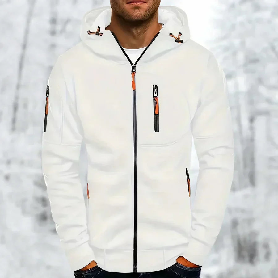 Men Hoodie | Full Zip with Hood and Pocket Design