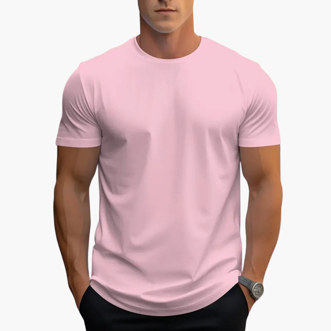 Men T-Shirt | Crew Neck with Short Sleeves and Straight Fit