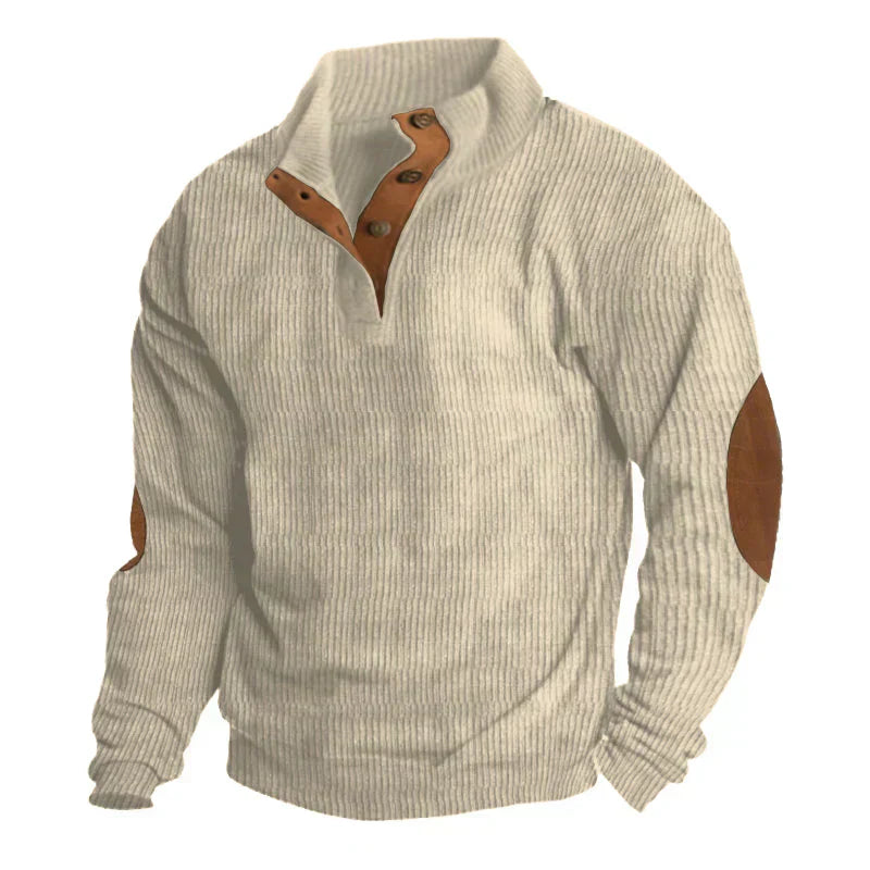 Men’s Knit Sweater | Ribbed Construction