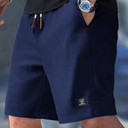 Men's Slim Fit Shorts with Adjustable Waistband