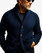 Knit Tailored Fit Button Front Cardigan for Men | Smart Casual Workwear