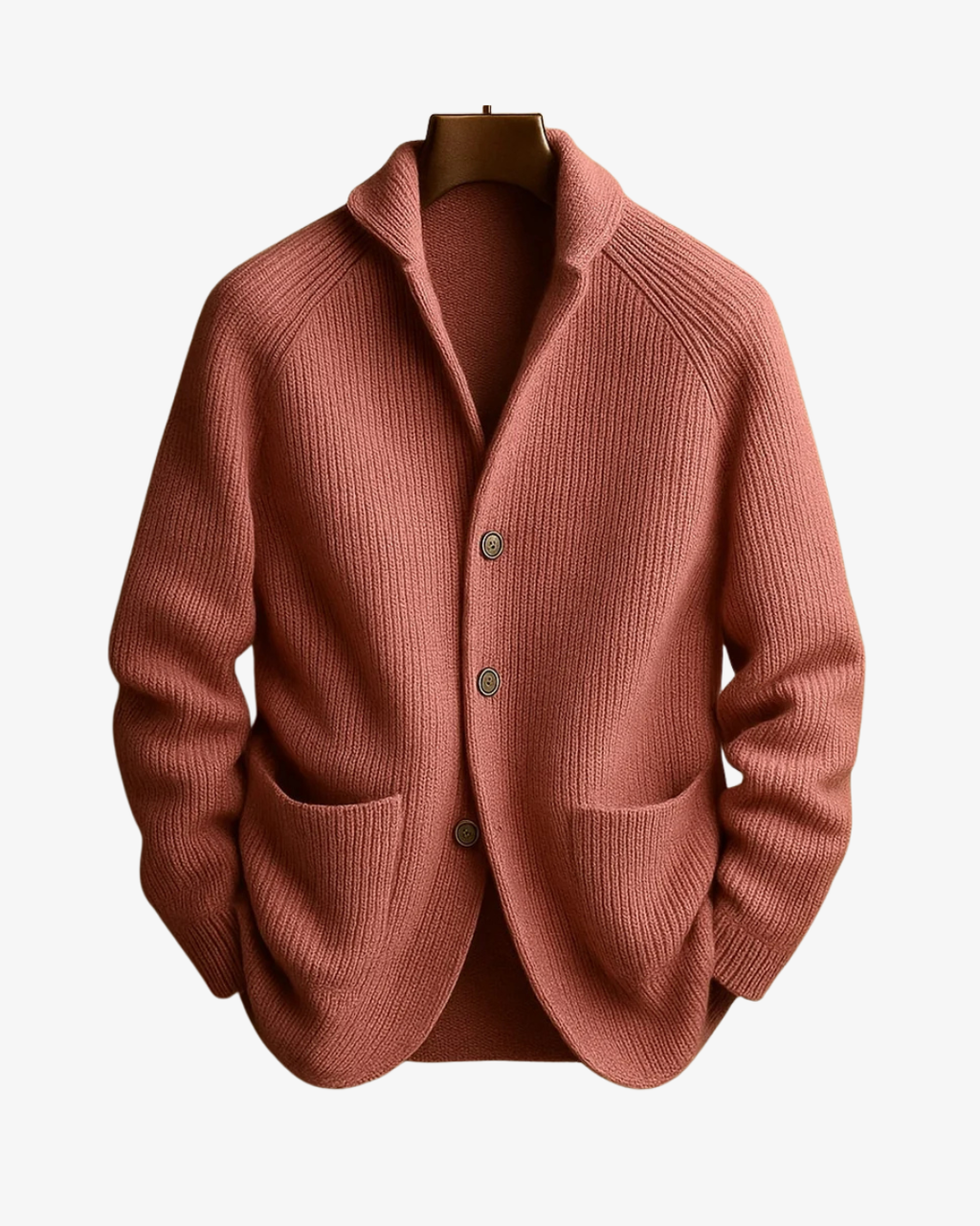Knit Tailored Fit Button Front Cardigan for Men | Smart Casual Workwear