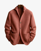 Knit Tailored Fit Button Front Cardigan for Men | Smart Casual Workwear