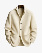 Knit Tailored Fit Button Front Cardigan for Men | Smart Casual Workwear