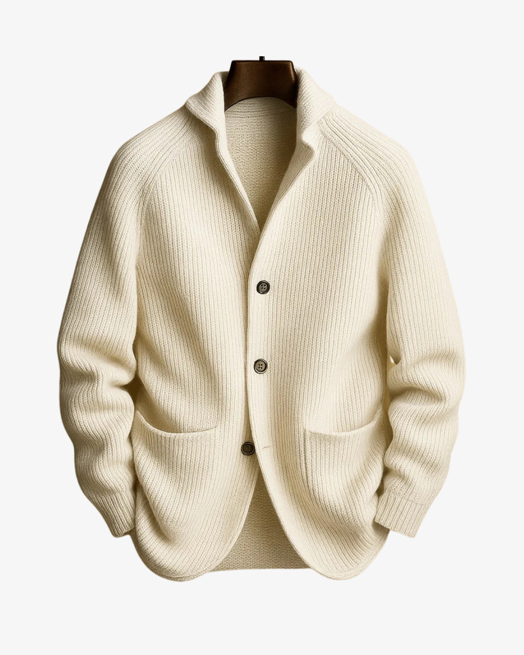 Knit Tailored Fit Button Front Cardigan for Men | Smart Casual Workwear