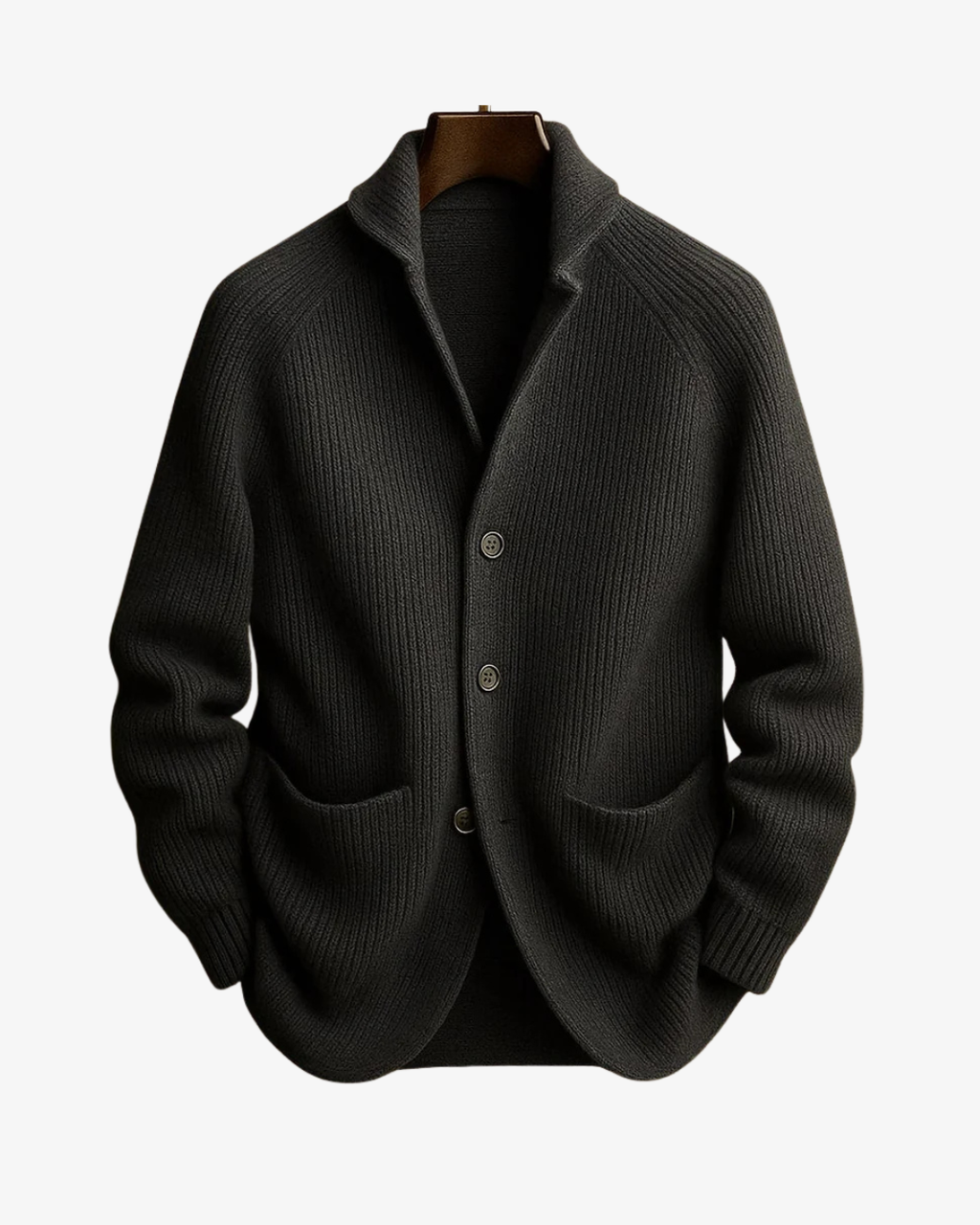 Knit Tailored Fit Button Front Cardigan for Men | Smart Casual Workwear