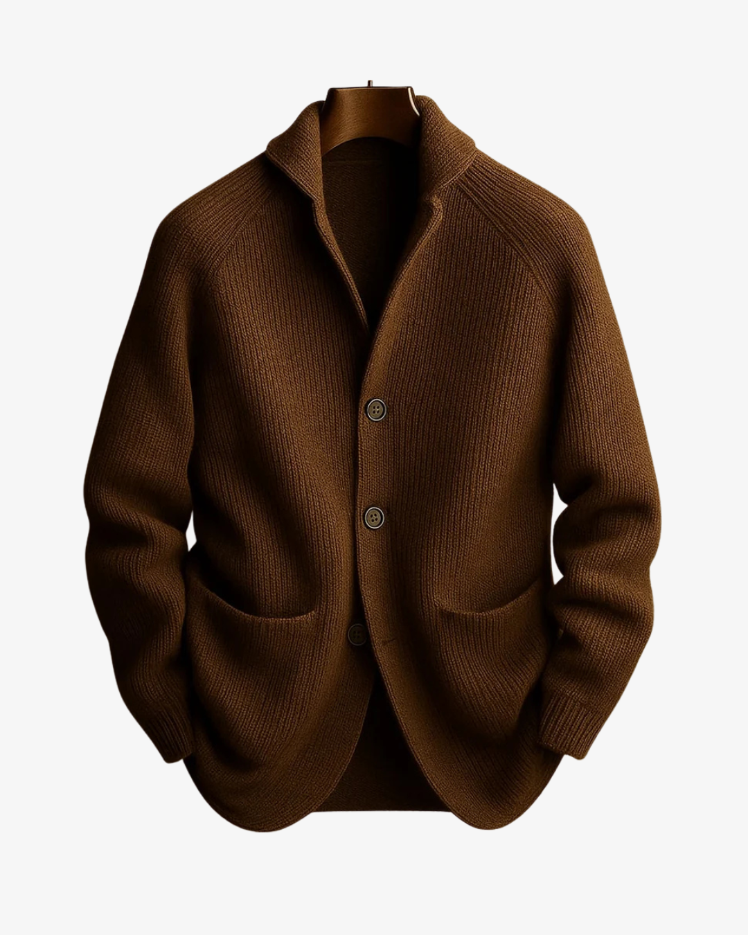 Knit Tailored Fit Button Front Cardigan for Men | Smart Casual Workwear