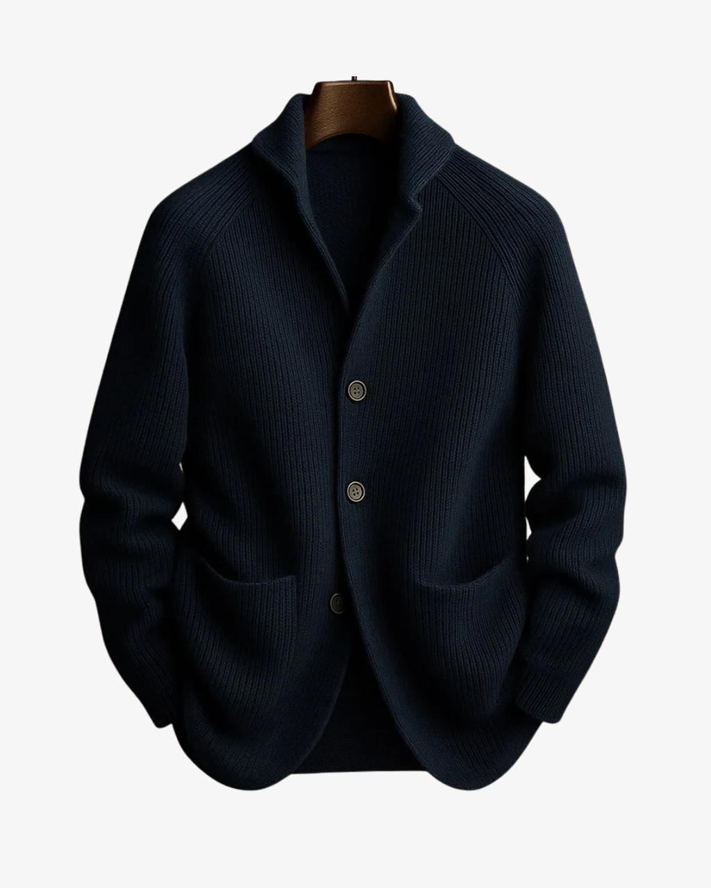 Knit Tailored Fit Button Front Cardigan for Men | Smart Casual Workwear