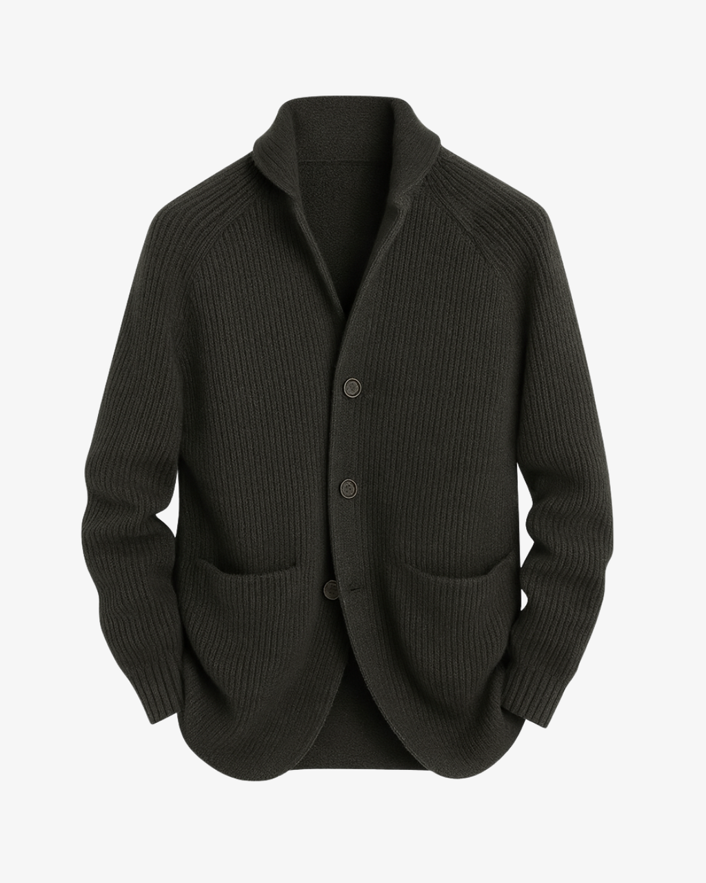 Knit Tailored Fit Button Front Cardigan for Men | Smart Casual Workwear