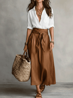 Flowy Two-Piece Set for Women | Bohemian Summer Co-ord