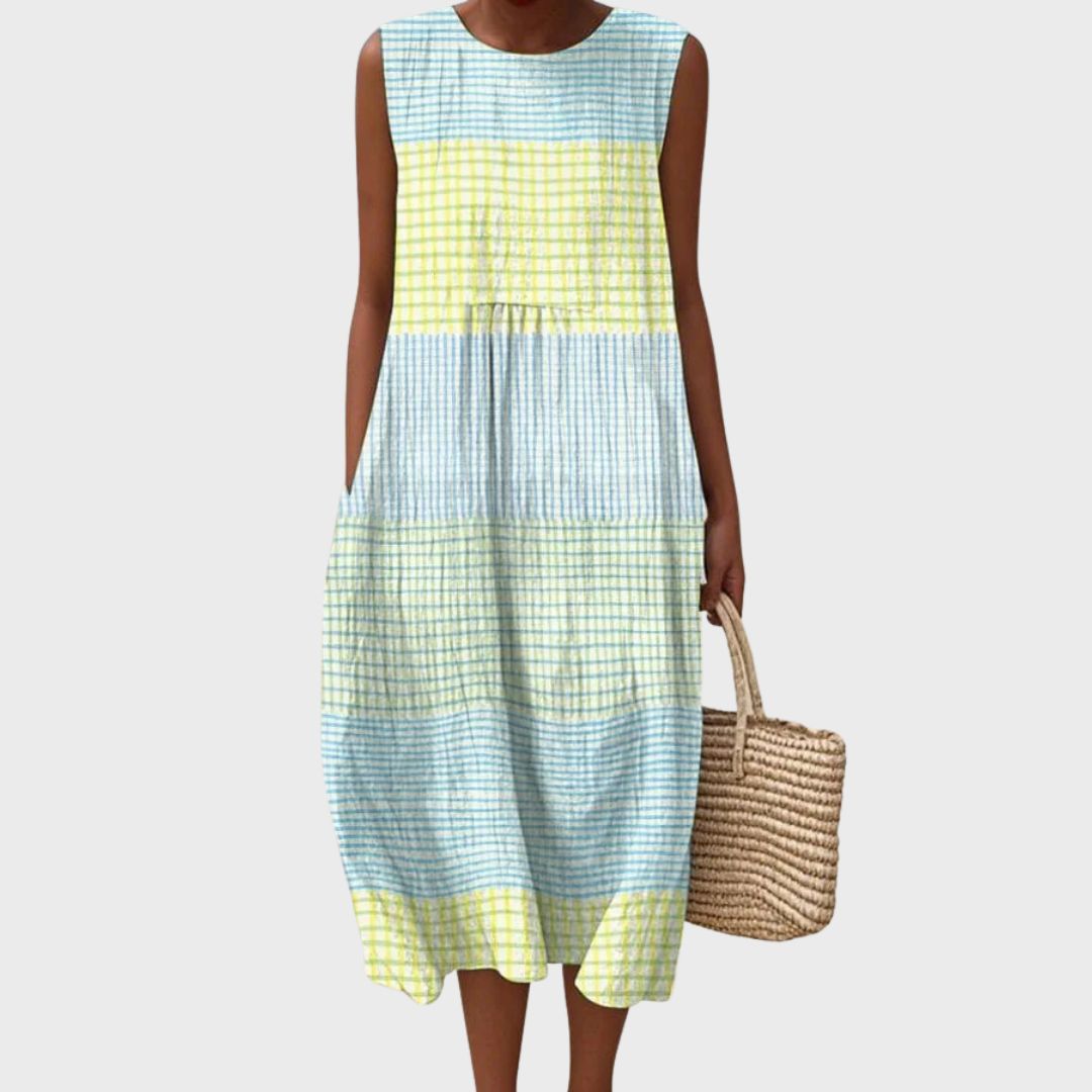 Lightweight Polyester Knee Length Relaxed Fit Dress for Women | Spring Summer