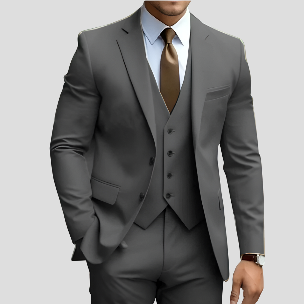 Men Suit | Three Piece Blazer Vest Trouser Set