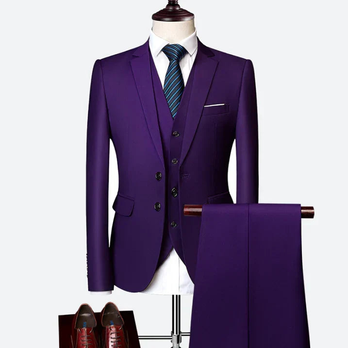 Classic Fit Three Piece Suit for Men | Wedding and Formal Occasions