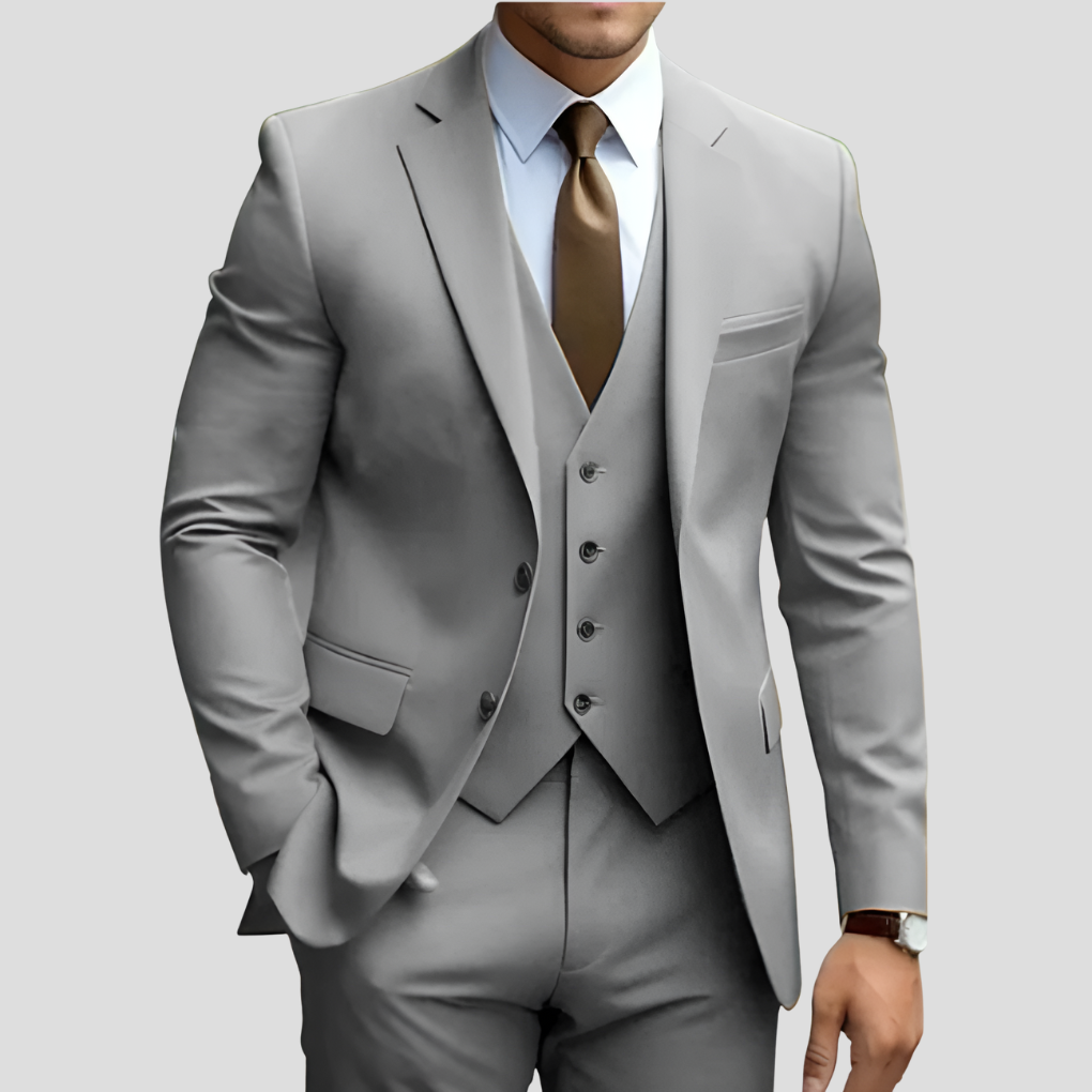 Men Suit | Three Piece Blazer Vest Trouser Set