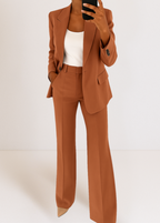 Blue Tailored Blazer Trouser Coord Set for Women | Two Piece Set