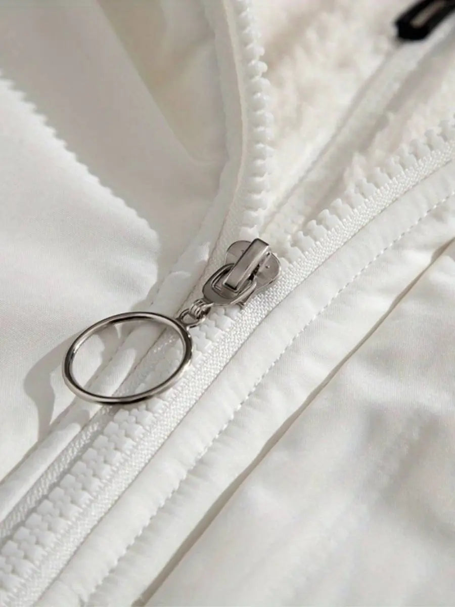 Women Jacket | Quilted design with hood and zip closure