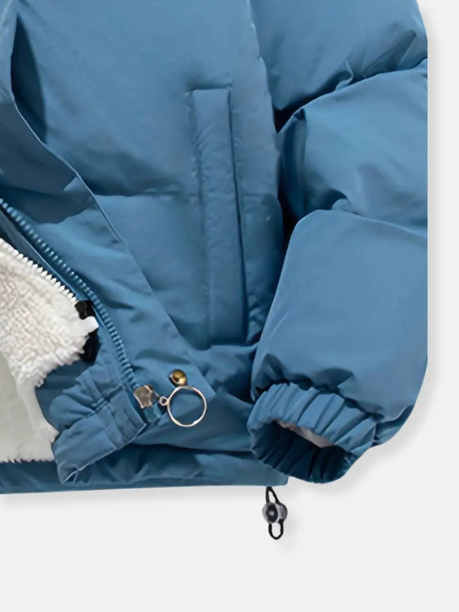 Women Jacket | Quilted design with hood and zip closure