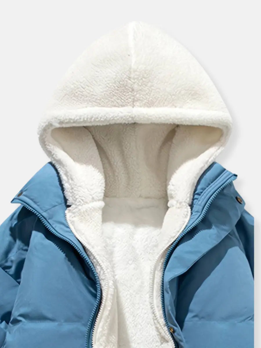 Women Jacket | Quilted design with hood and zip closure