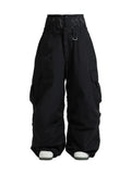 Baggy Wide Leg Cargo Snowboard Trousers for Men | Loose Fit Winter Sports Style