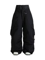 Baggy Wide Leg Cargo Snowboard Trousers for Men | Loose Fit Winter Sports Style