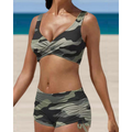 Women Bikini Set | Wide Strap Wrap Top & Shorts