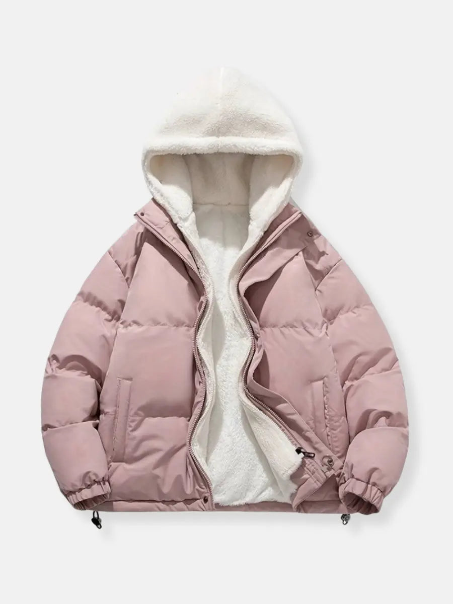 Women Jacket | Quilted design with hood and zip closure