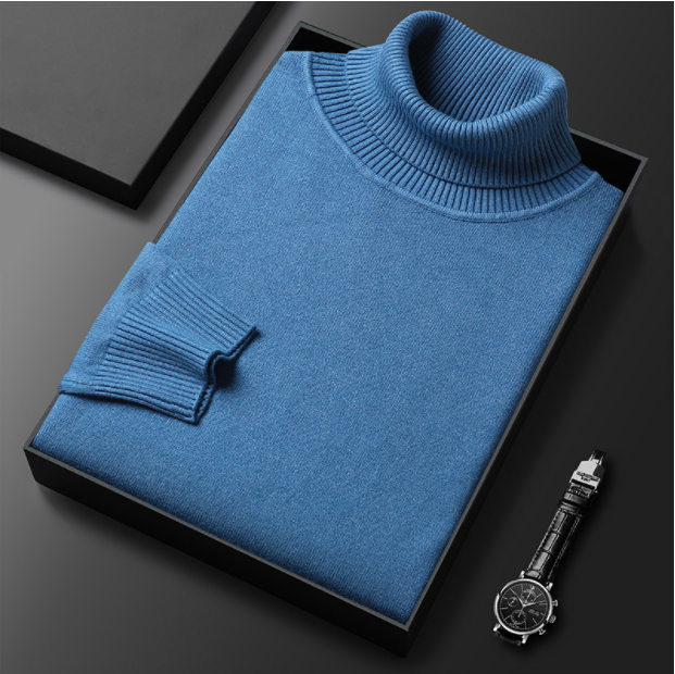 Men Sweater | Turtleneck Long Sleeve Pullover