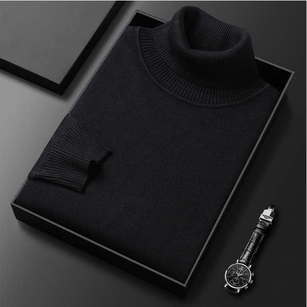 Men Sweater | Turtleneck Long Sleeve Pullover