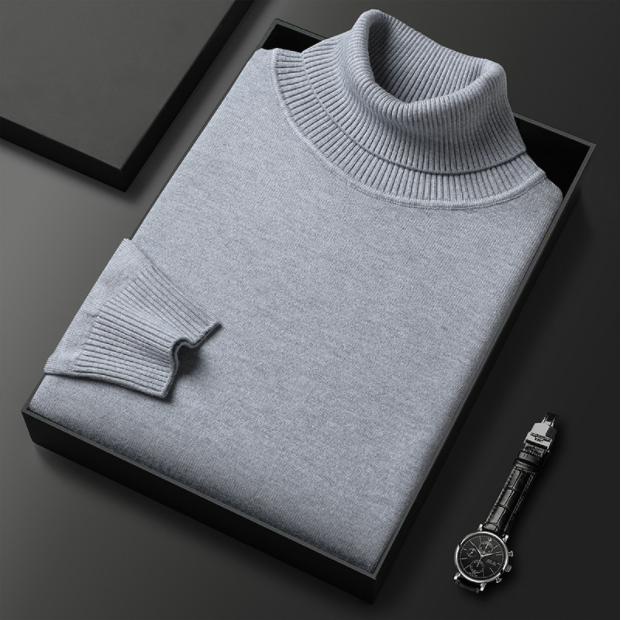 Men Sweater | Turtleneck Long Sleeve Pullover