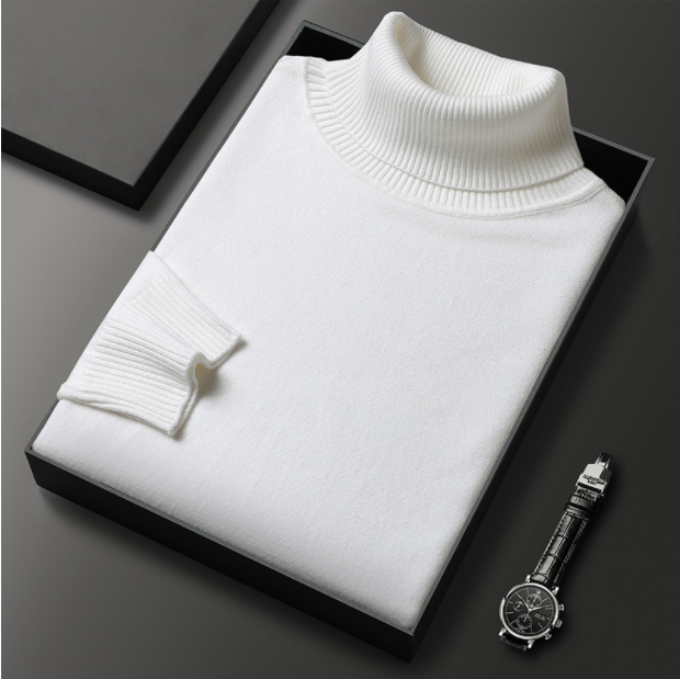 Men Sweater | Turtleneck Long Sleeve Pullover
