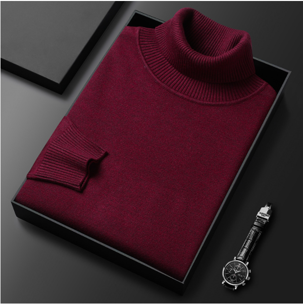Men Sweater | Turtleneck Long Sleeve Pullover