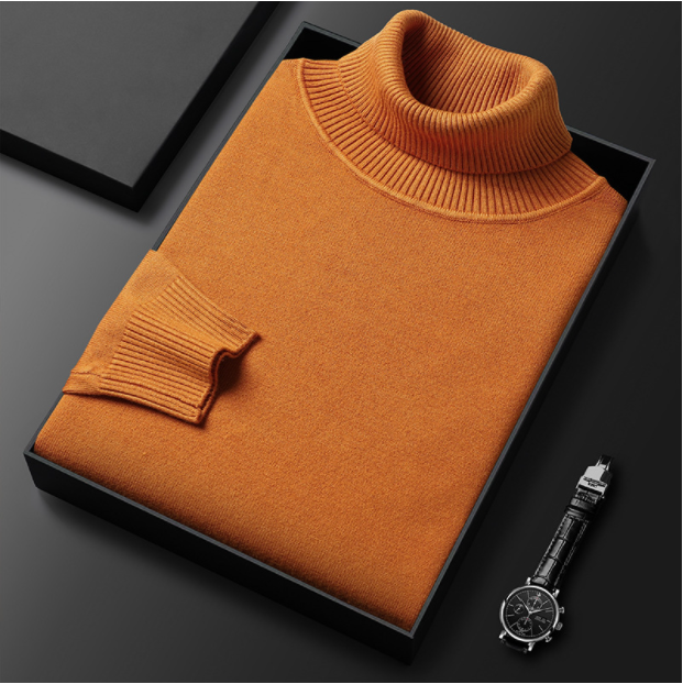 Men Sweater | Turtleneck Long Sleeve Pullover