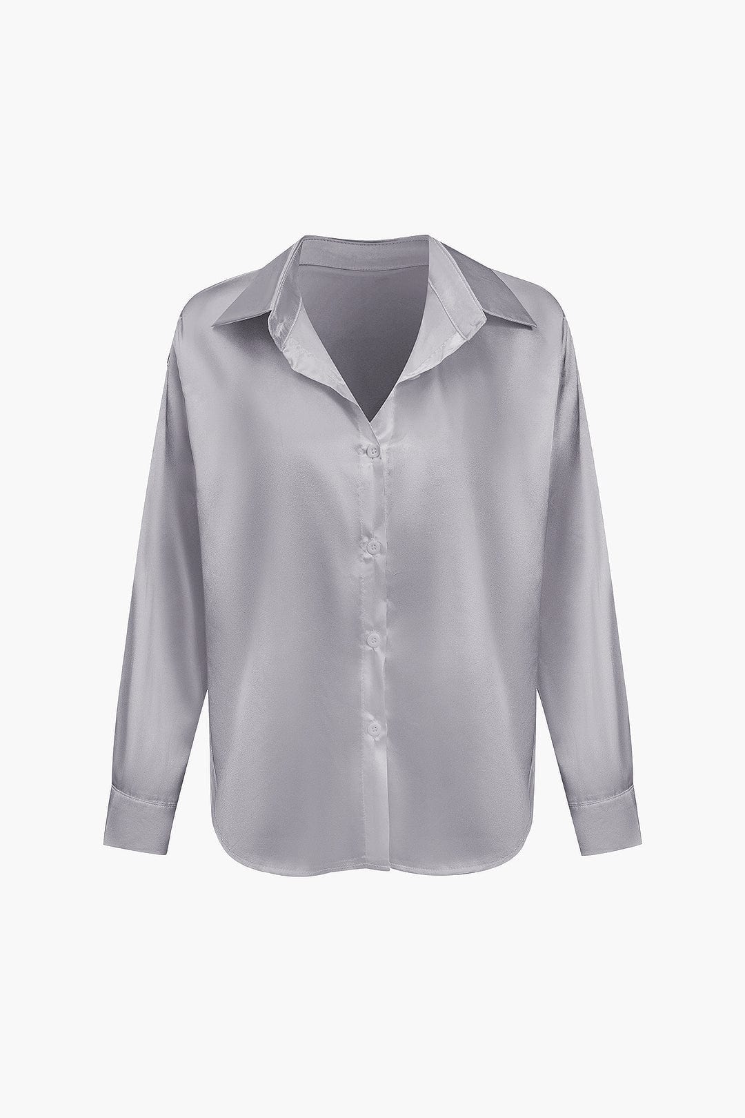 Women Blouse | Long sleeve with collar and front tie detail