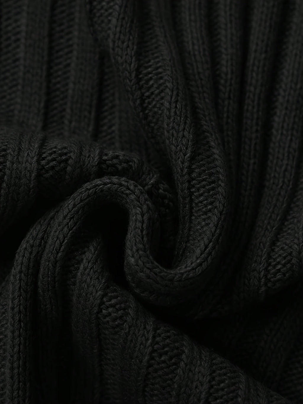 Textured Ribbed Knit High Neck Jumper for Men | Autumn and Winter Layer