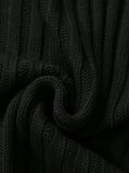 Textured Ribbed Knit High Neck Jumper for Men | Autumn and Winter Layer