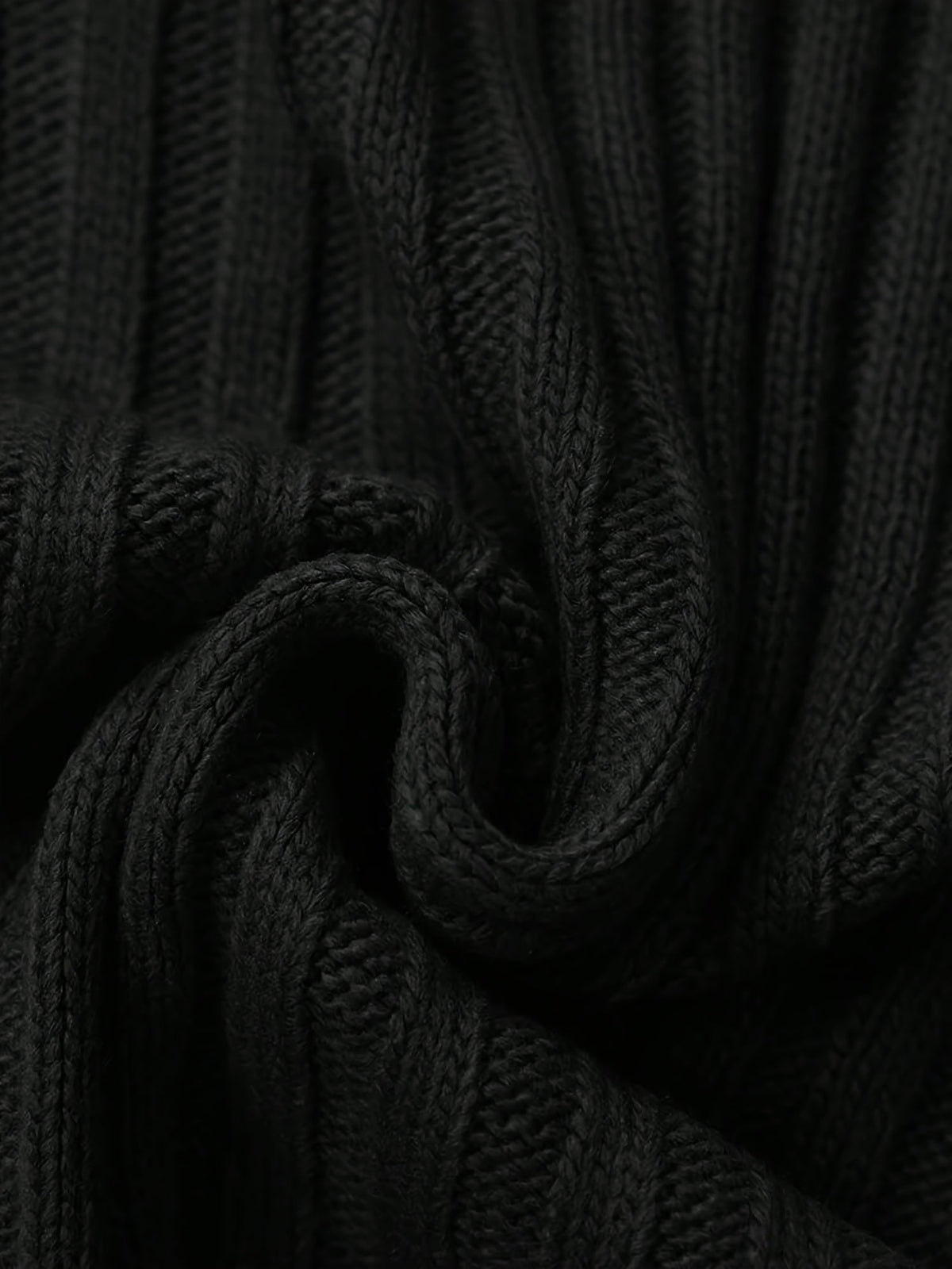 Textured Ribbed Knit High Neck Jumper for Men | Autumn and Winter Layer
