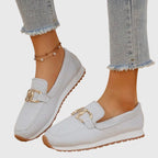 Cushioned Slip-On Loafers for Women | Arch Support Footbed