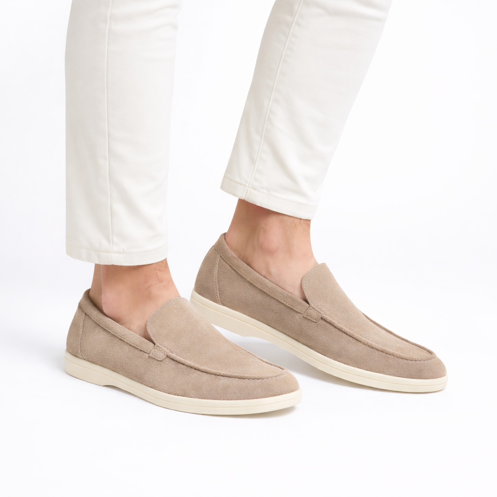 Suede-Look Slip-On Loafers for Men