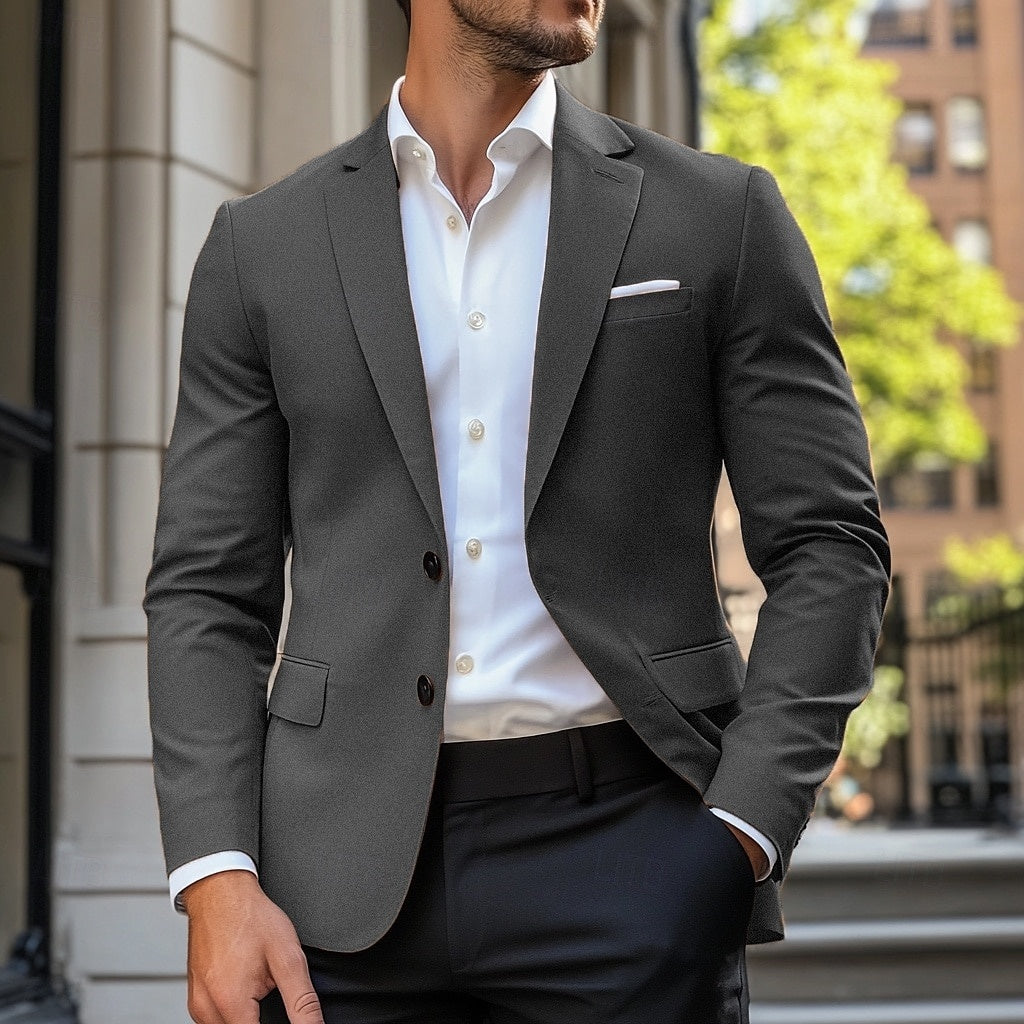 Casual Single Breasted Standard Fit Jacket for Men | Office and Weekend Wear