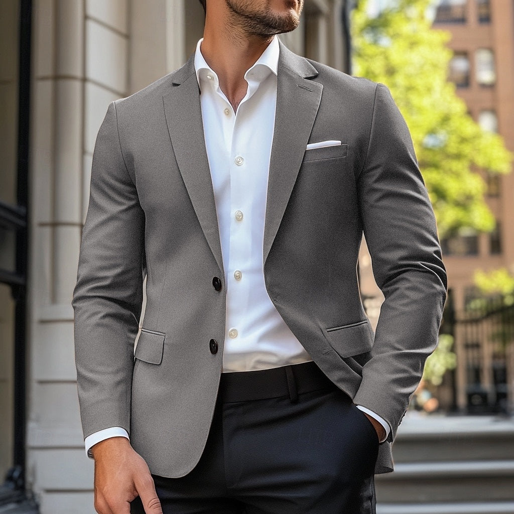 Casual Single Breasted Standard Fit Jacket for Men | Office and Weekend Wear