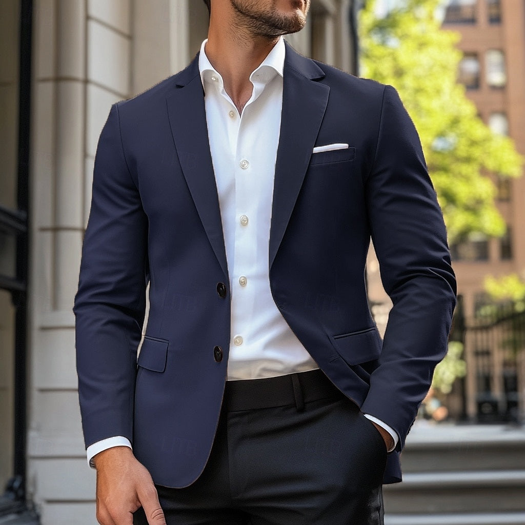 Casual Single Breasted Standard Fit Jacket for Men | Office and Weekend Wear
