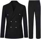 Double Breasted Slim Fit Two Piece Suit for Men | Wedding and Business Wear