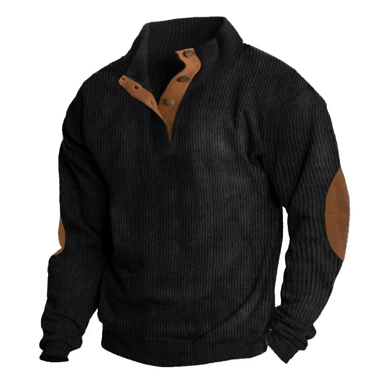 Men’s Knit Sweater | Ribbed Construction