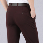 Stretch Loose Fit Trousers with Elastic Waist for Men | Work and Casual Wear