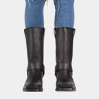 Women's Slip-On Cowboy Boots Above the Ankle for Women