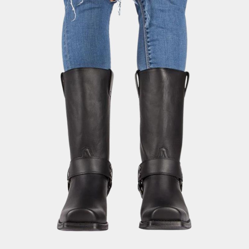 Women's Slip-On Cowboy Boots Above the Ankle for Women