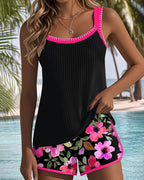 Women's Tummy Control Tankini Two-Piece Swimsuit for Women