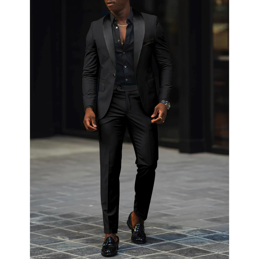 Notch Lapel Two Piece Suit for Men | Formal Wedding Occasion